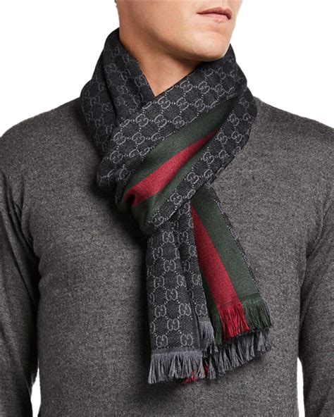 mens gucci scarf|cheap gucci scarf men.